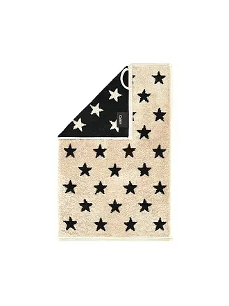 CAWÖ | Gästetuch NEW STAR 30x50cm Platin/Lime | dunkelgrün